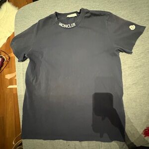 Moncler Dark Blue Short Sleeve Tee